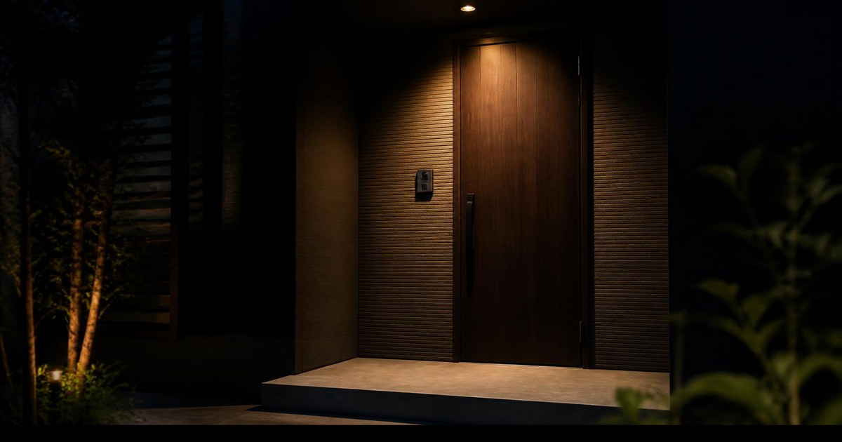 調査住所の玄関