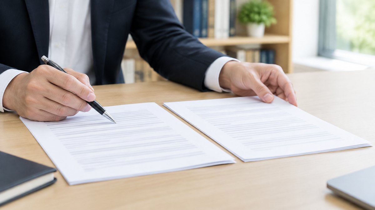 調査会社に依頼する前に、書類を見比べて確かめる手元