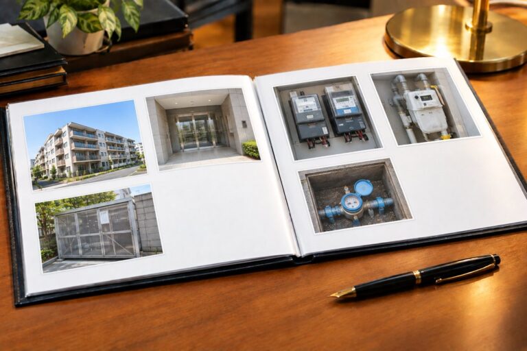 写真付きの調査報告書